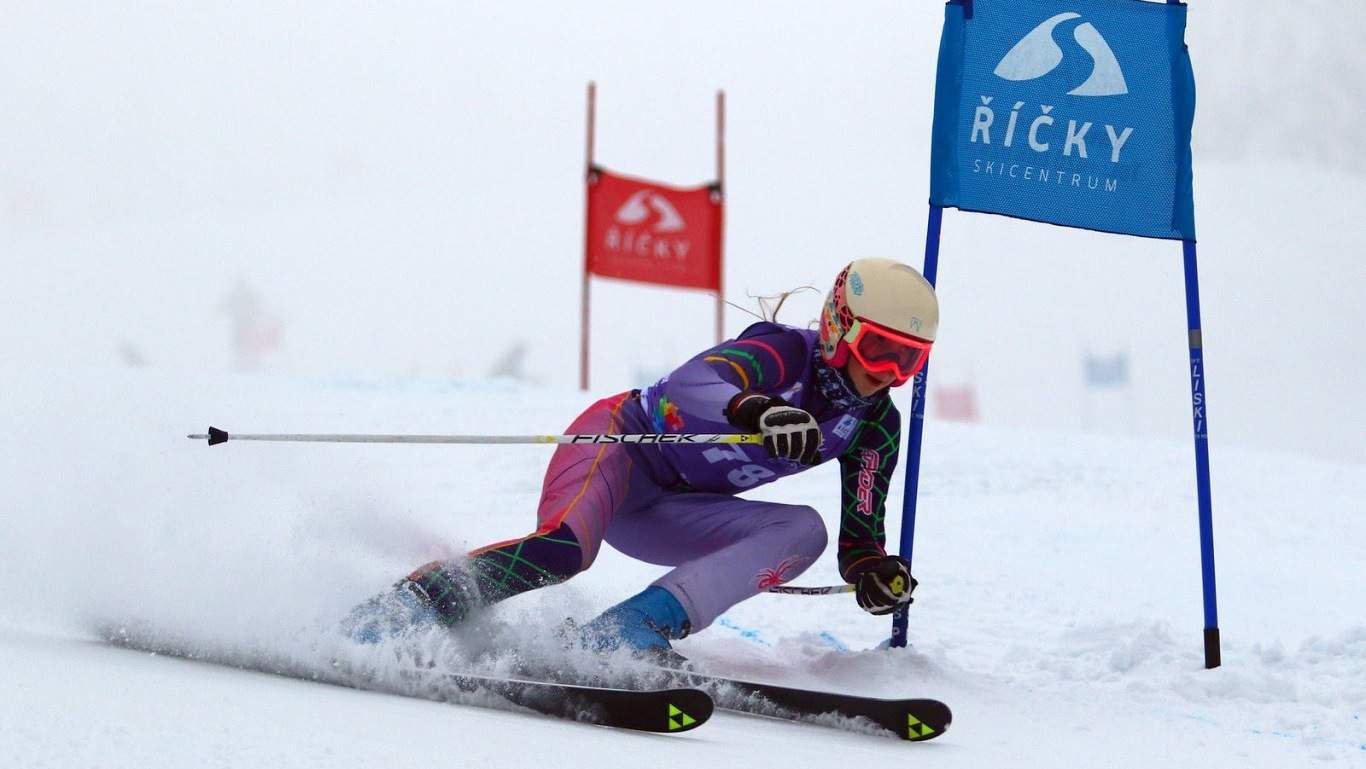 Tradiční "Skíčko" v Říčkách je závodem sjezdařských talentů