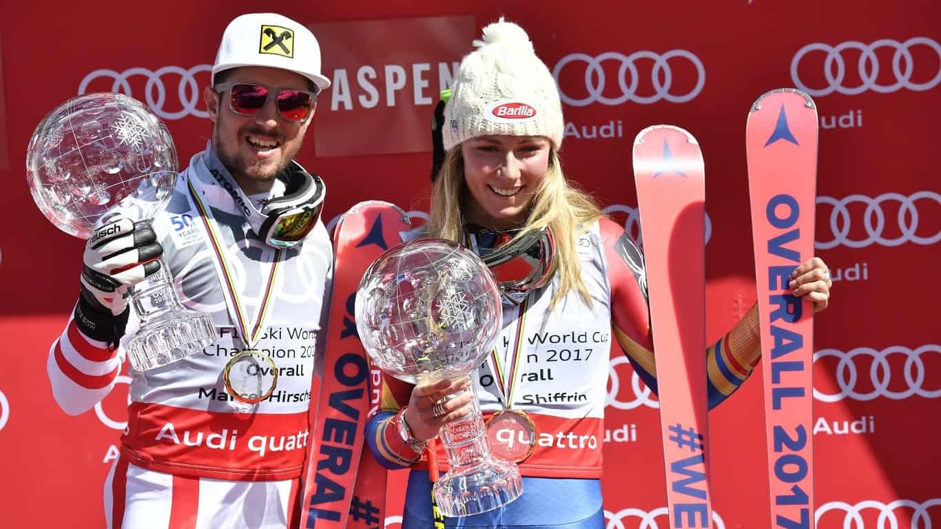 Vládci alpského lyžování jsou Hirscher a Shiffrinová