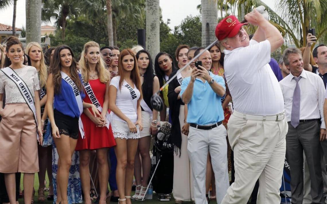 Trump se vyskytuje na greenech častěji než Obama