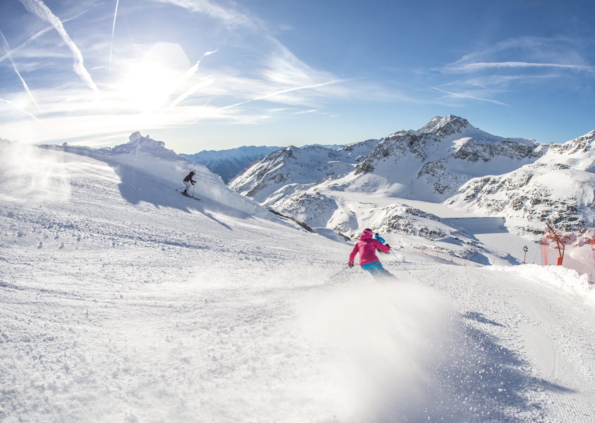 Slunečné svahy a lyžování po celý rok. Navštivte ledovcové středisko Mölltaler Gletscher v Korutanech